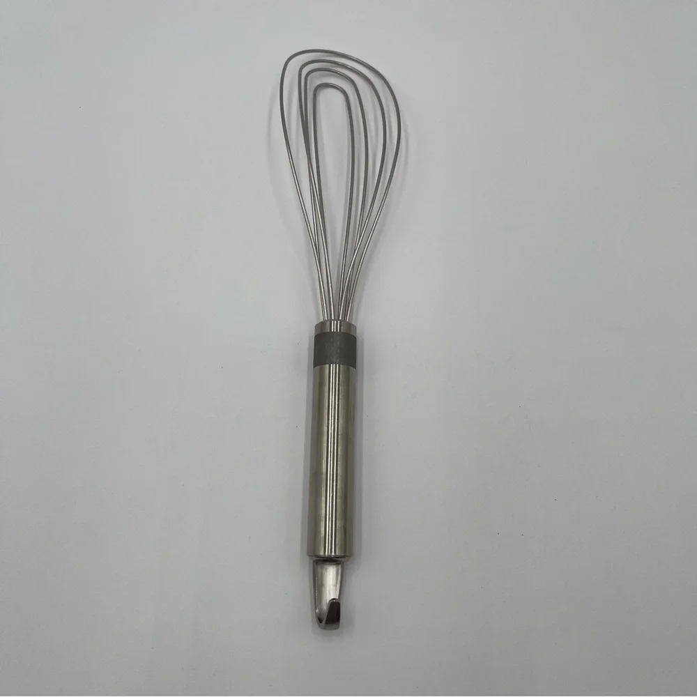Le Creuset Revolution Tools 12” Flat Wire Whisk Stainless Steel Retired Hanging